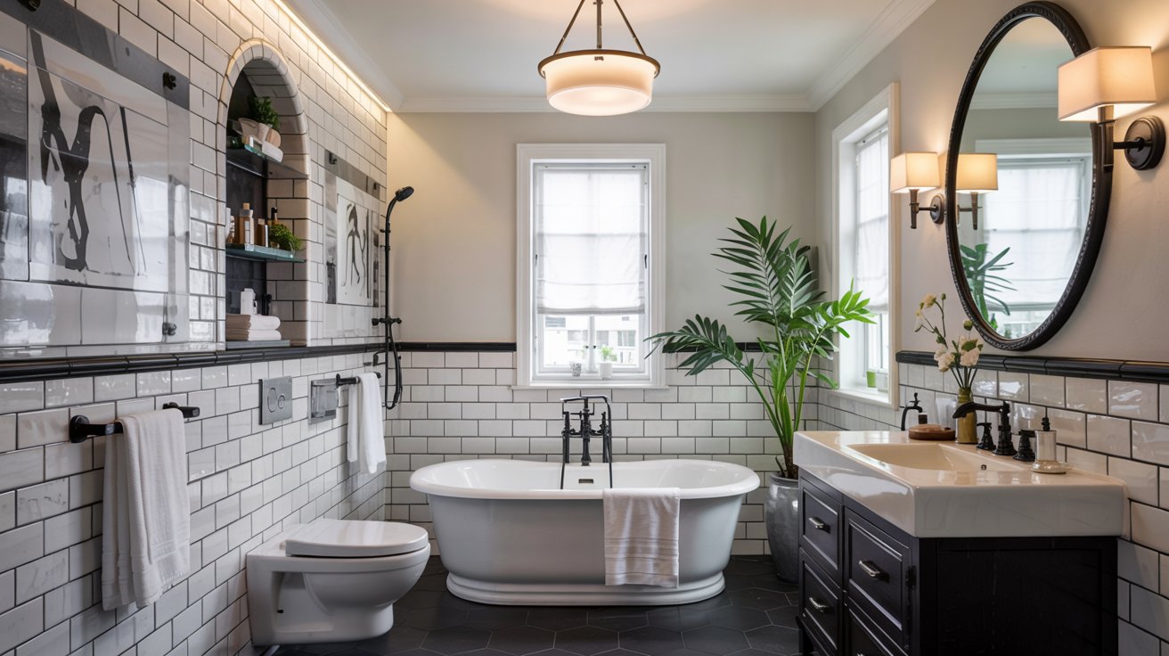 Black and White Bathroom Ideas