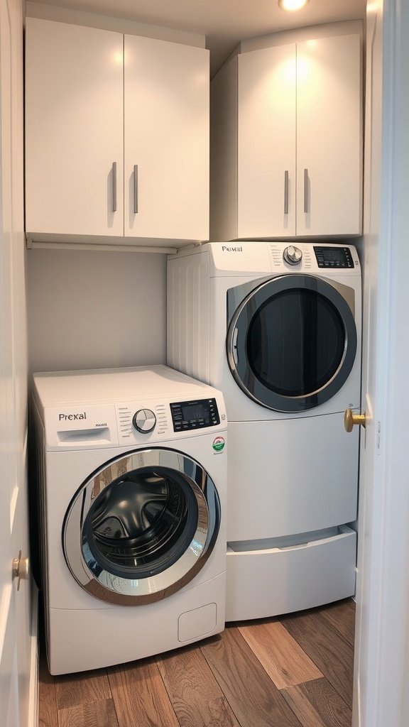 Energy-efficient washing machine in a narrow laundry room