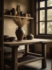 Wabi-Sabi Table: Embracing Rustic Refinement in Your Home