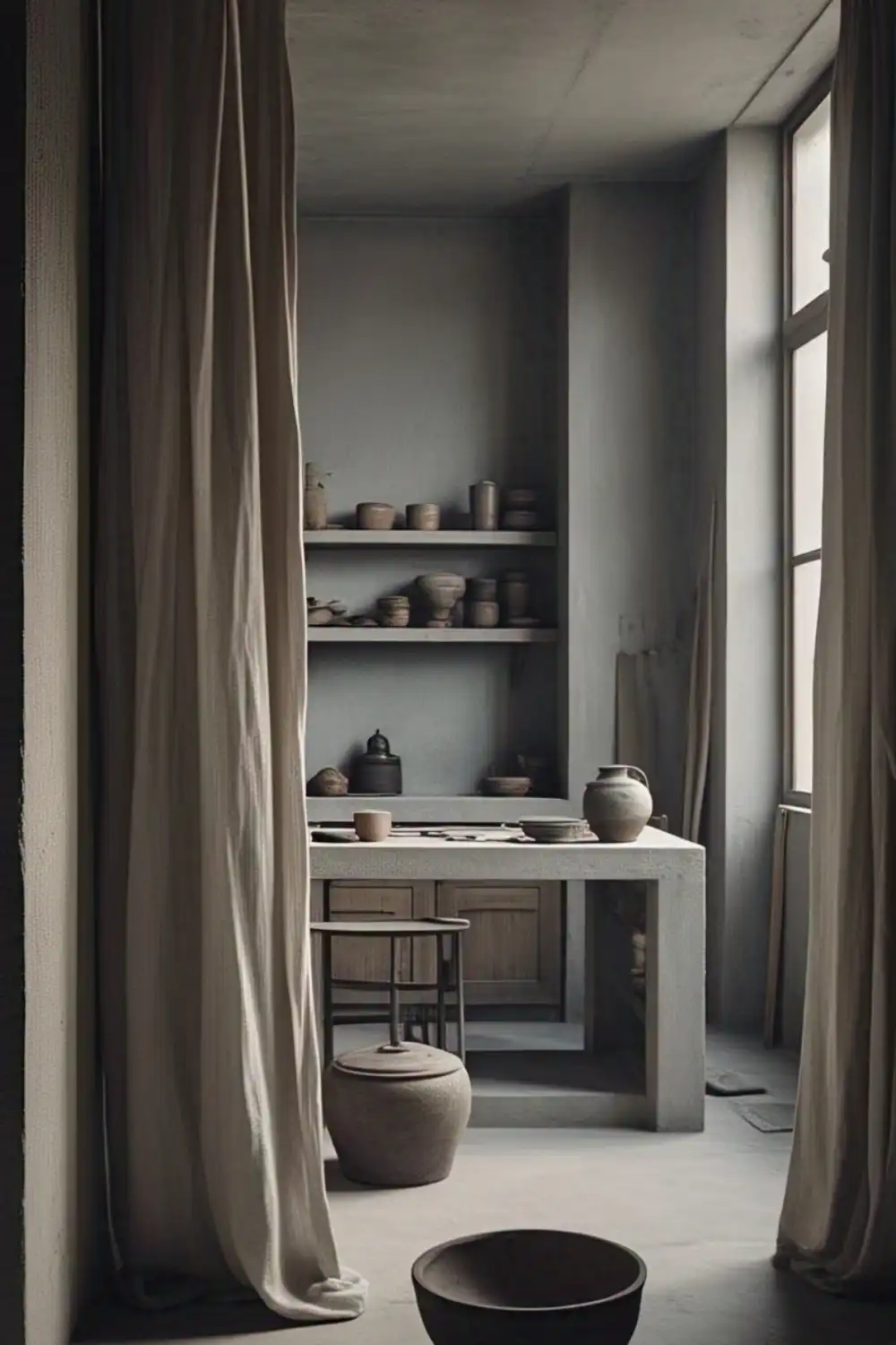 rustic wabi sabi dining room