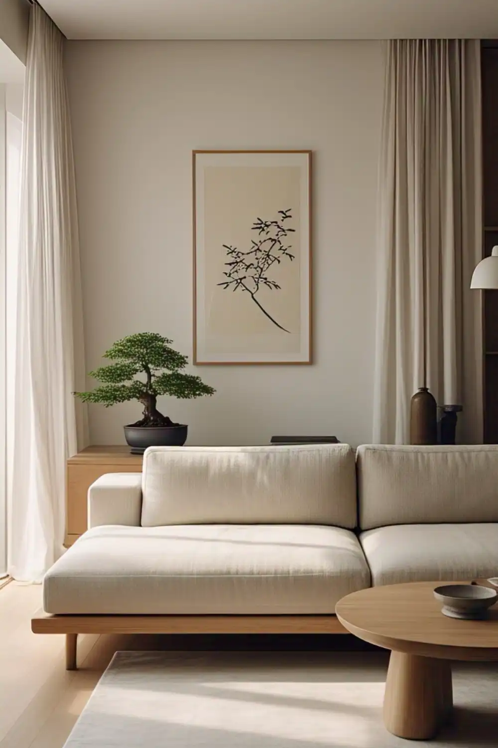 warm-lighting-japandi-living-room