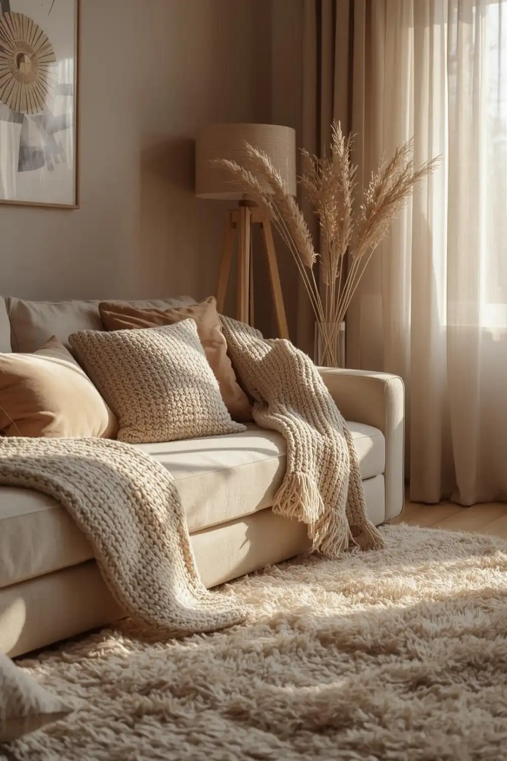 cozy living room Layer Soft Textures for Maximum Comfort