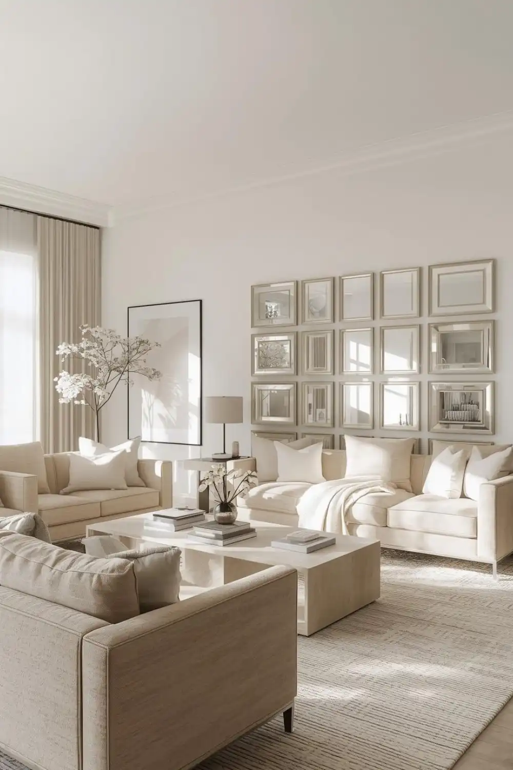 Use Wall Art and Mirrors for a Warm Touch