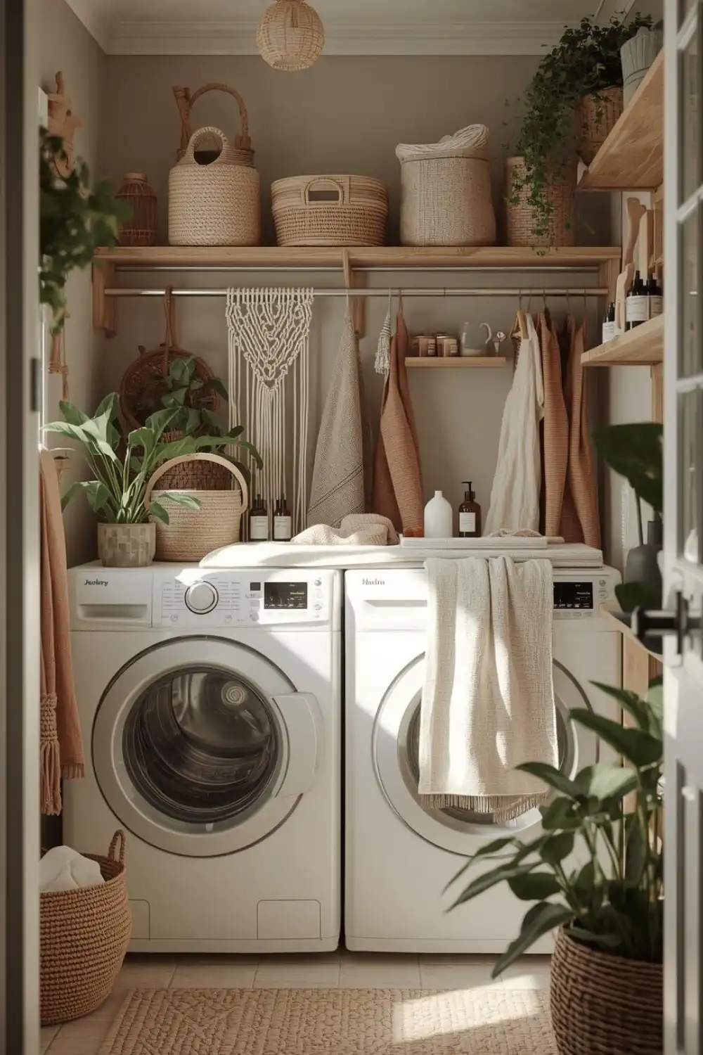 Boho-Chic Laundry Aesthetic