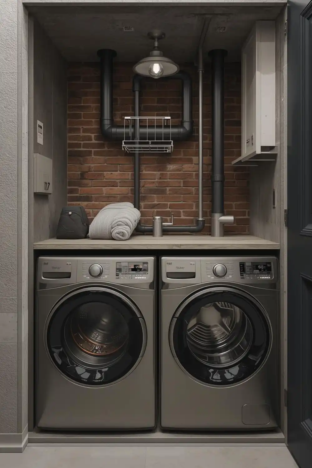 Industrial Laundry Room Style