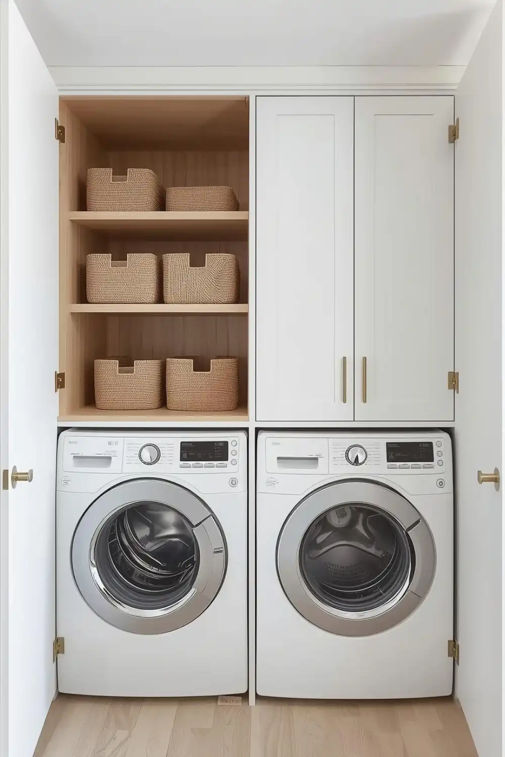 Hidden Laundry Cabinet