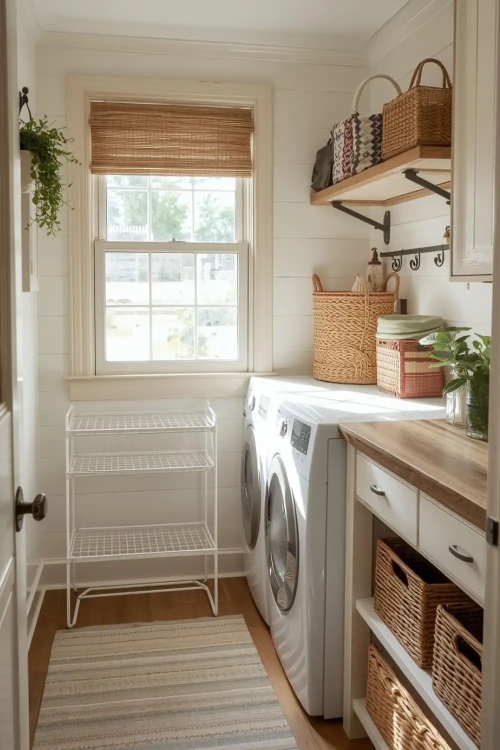 Cozy Farmhouse Laundry Look