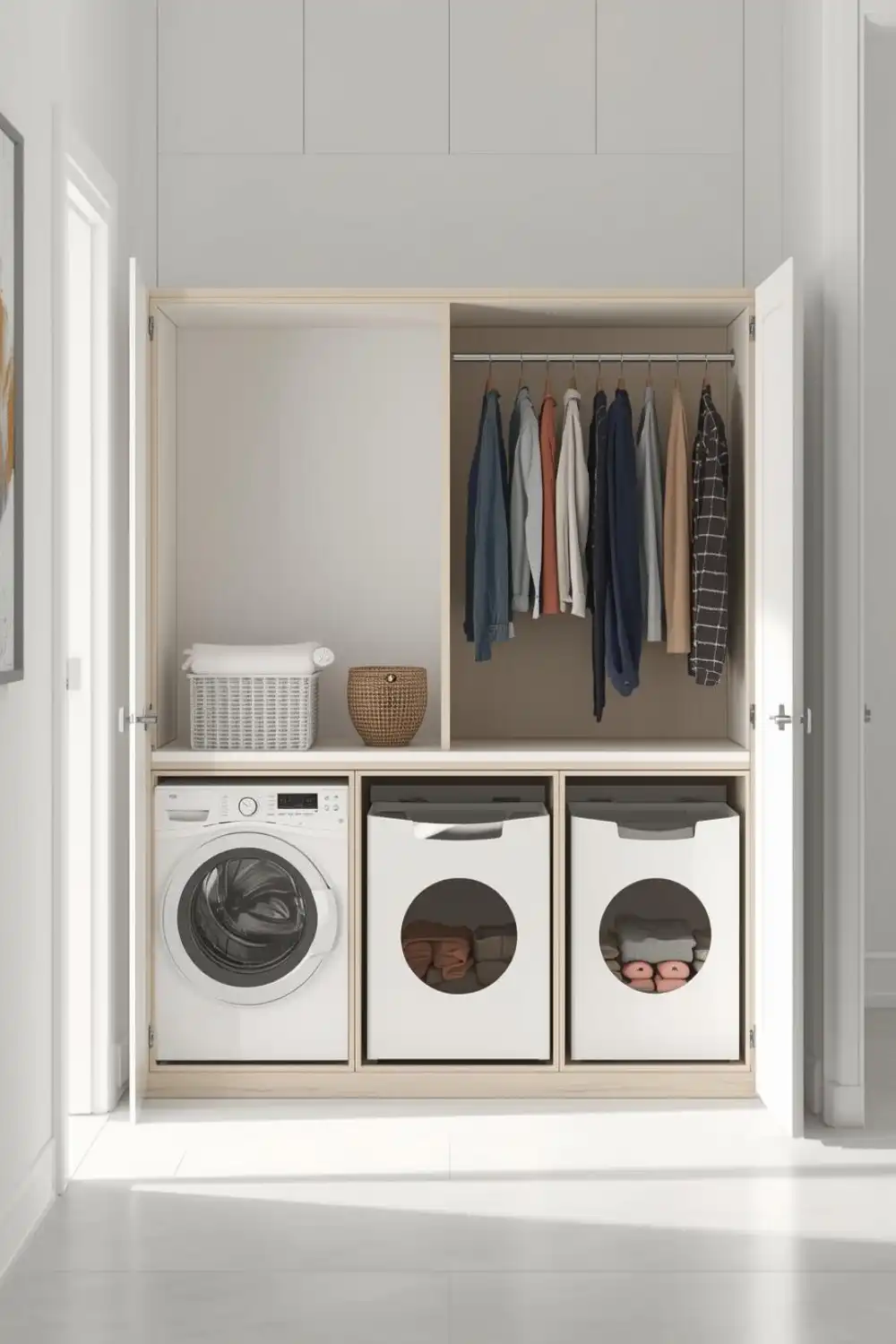 Sliding Hampers for Easy Sorting