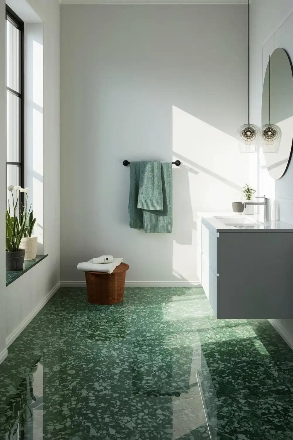 Green Terrazzo Texture