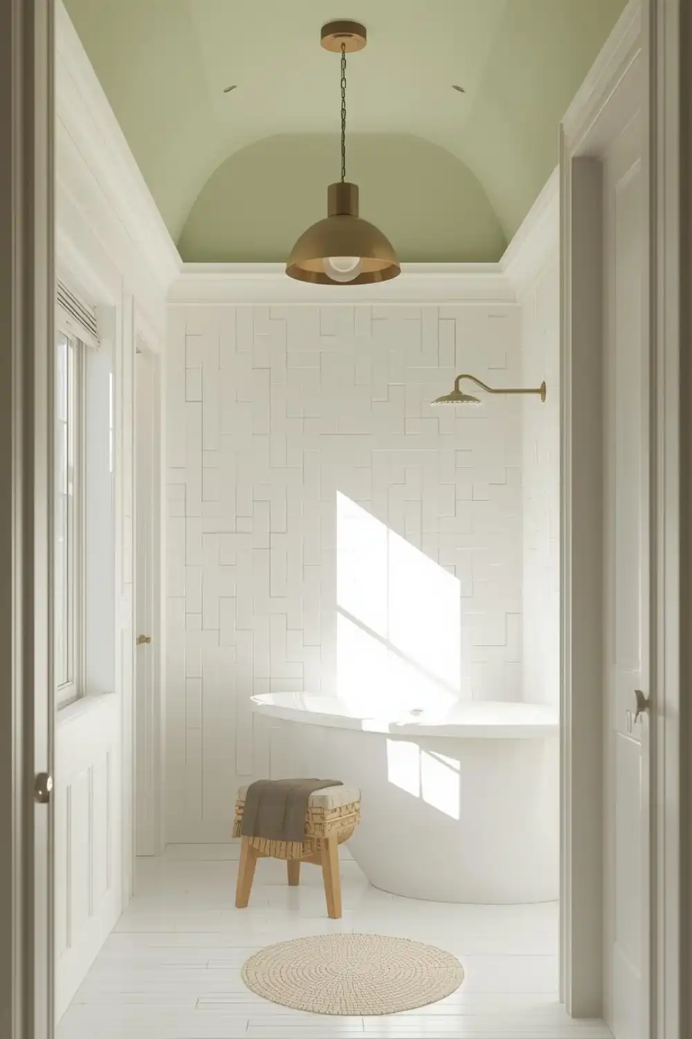 Green Ceiling Accent