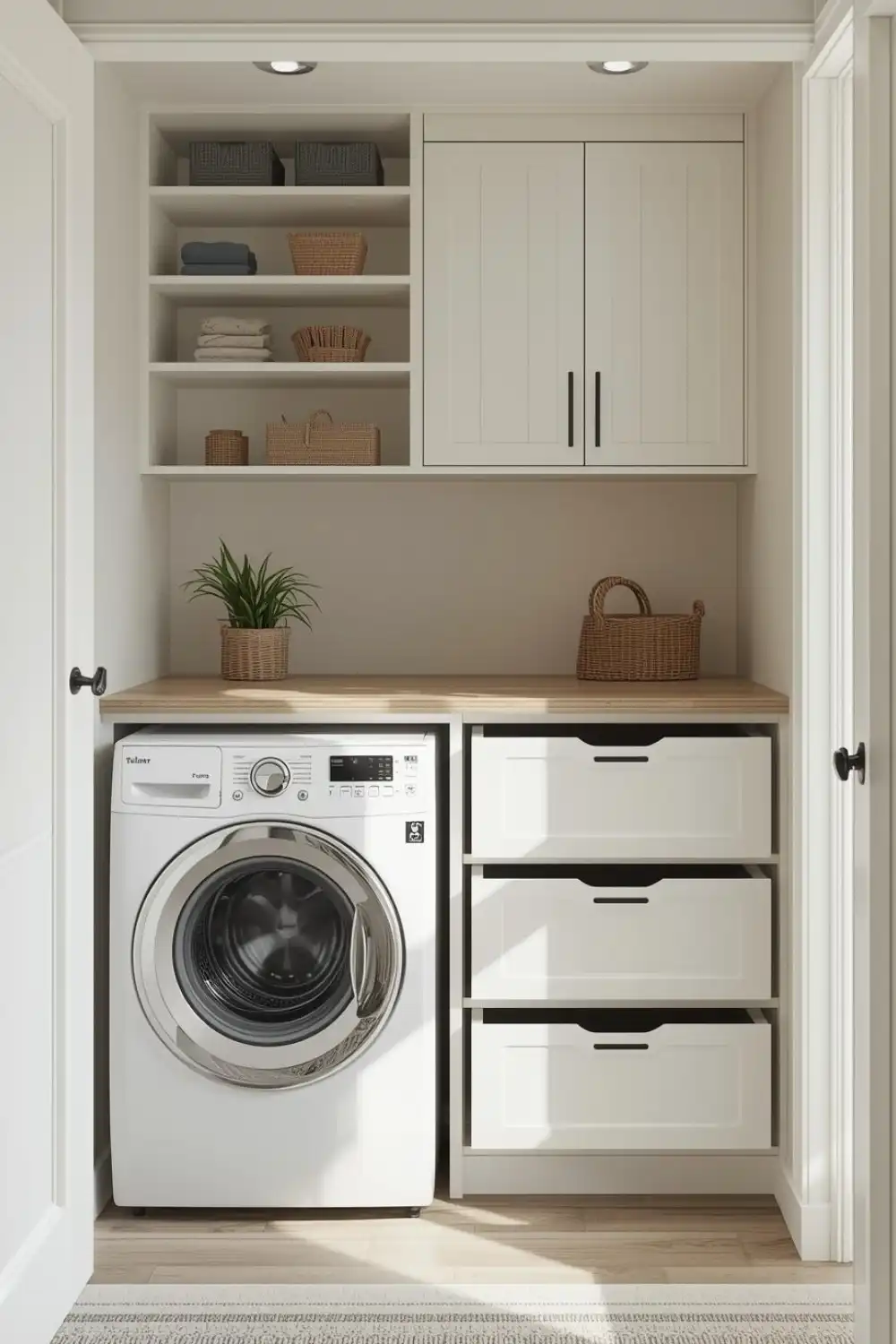 Scandinavian Minimalist Laundry Design
