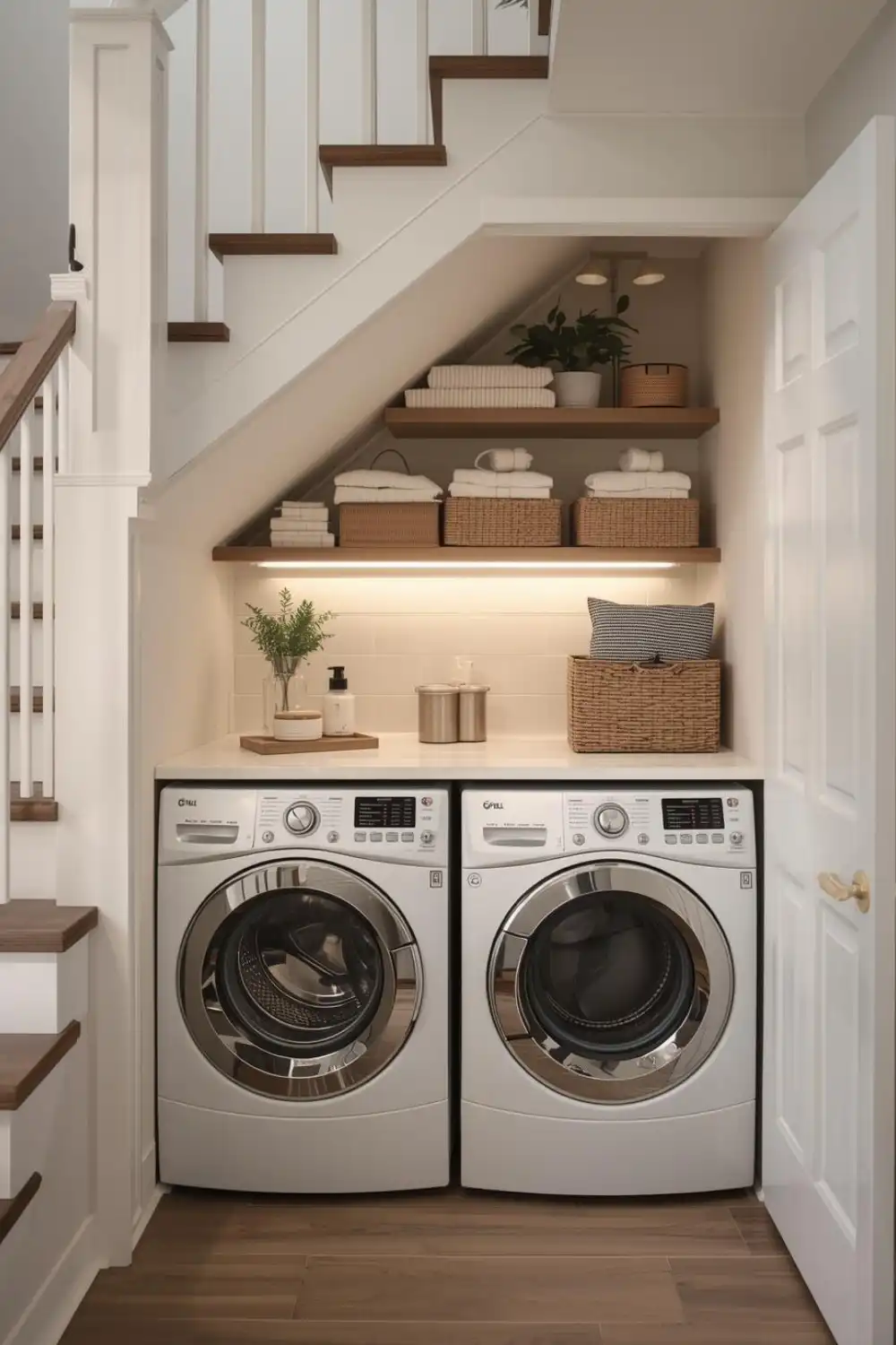 Under-Stair Laundry Space